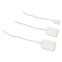 Merit White Strung Ticket 21x13mm [Pack 1000]